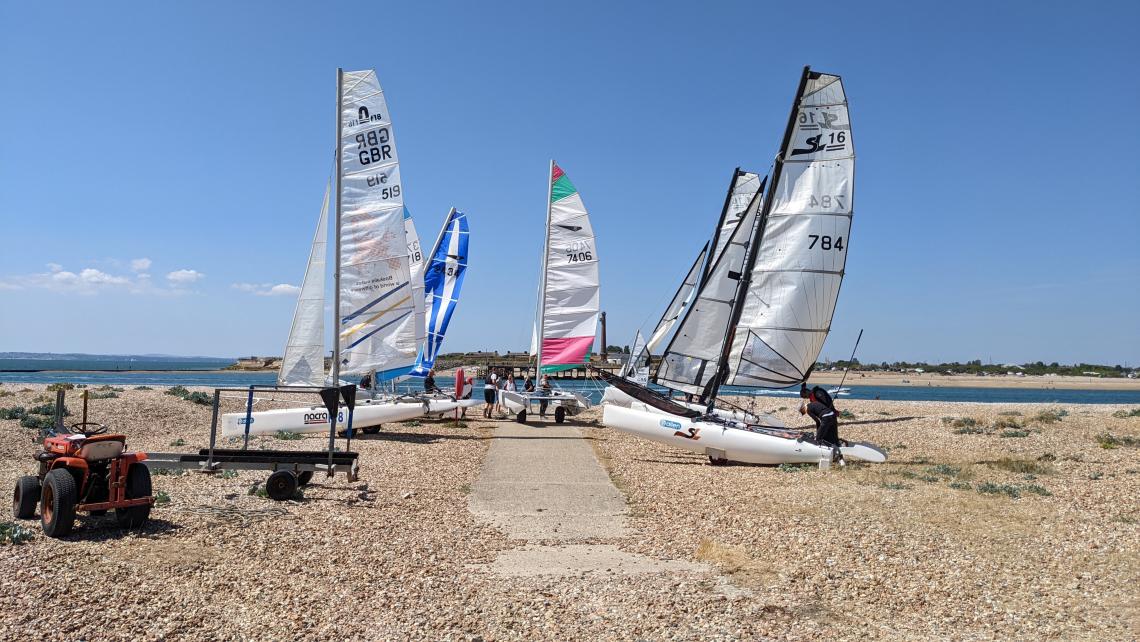 Boats by the slipway