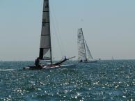 Pursuit race sailing
